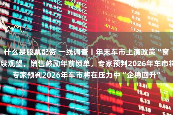 什么是股票配资 一线调查丨年末车市上演政策“窗口期”博弈：消费者持续观望，销售鼓励年前锁单，专家预判2026年车市将在压力中“企稳回升”